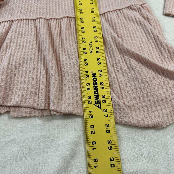 Torrid Pink Ribbed Long Sleeve Blouse - Picture 7 of 13